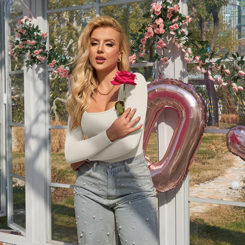 Ribbed Long Sleeve Bodysuit