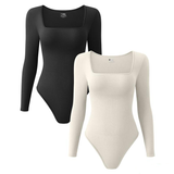 Ribbed Long Sleeve Bodysuit