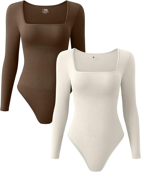 Ribbed Long Sleeve Bodysuit