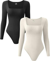 Ribbed Long Sleeve Bodysuit