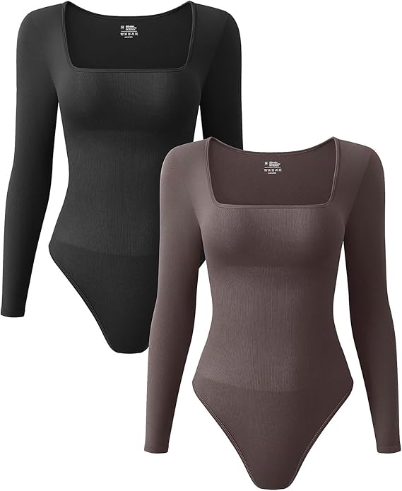Ribbed Long Sleeve Bodysuit