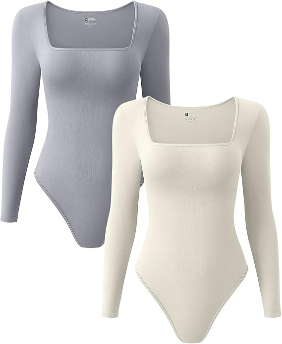 Ribbed Long Sleeve Bodysuit