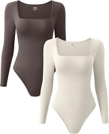 Ribbed Long Sleeve Bodysuit