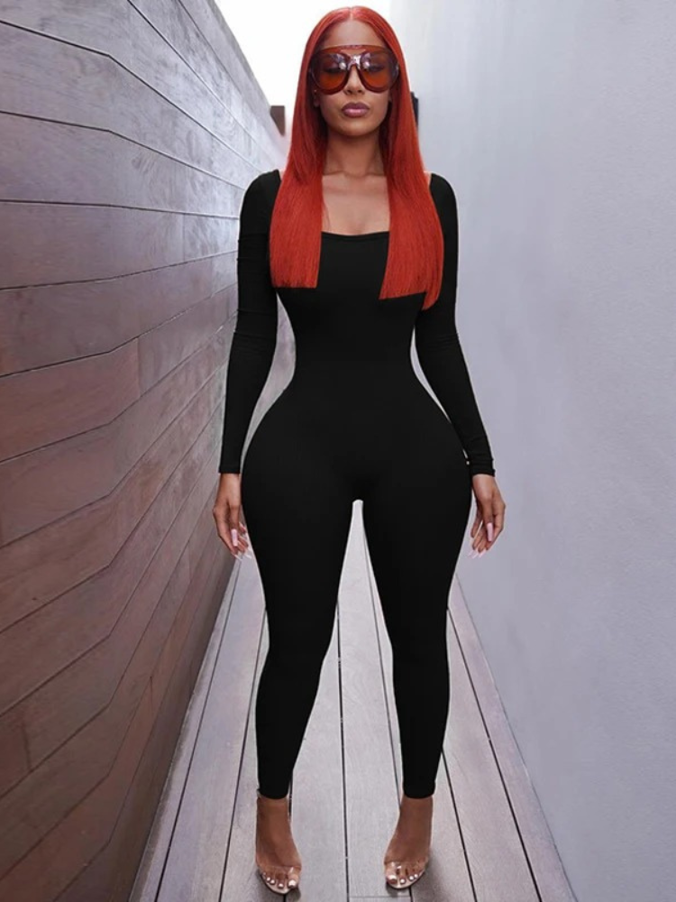 Lace Up Backless Jumpsuit