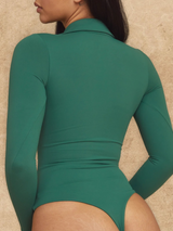 V-Neck Polo Long Sleeve Bramisuit