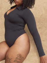 V-Neck Polo Long Sleeve Bramisuit