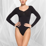 Snatched Long Sleeve Thong Bodysuit
