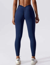 Sculpting V-Back Ruched Leggings