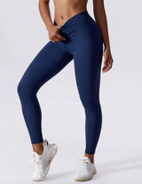 Sculpting V-Back Ruched Leggings