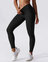 Sculpting V-Back Ruched Leggings