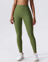 Sculpting V-Back Ruched Leggings