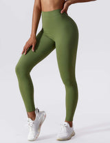 Sculpting V-Back Ruched Leggings