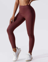 Sculpting V-Back Ruched Leggings