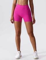 Sculpting V-Back Ruched Shorts