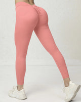 Sculpting V-Back Ruched Leggings