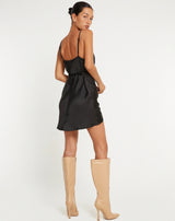 Ivory Elegance — Strappy Slip Dress In Satin