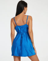 Ivory Elegance — Strappy Slip Dress In Satin