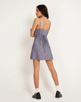 Ivory Elegance — Strappy Slip Dress In Satin