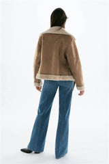 LuxeFall Leather Jacket in Brown