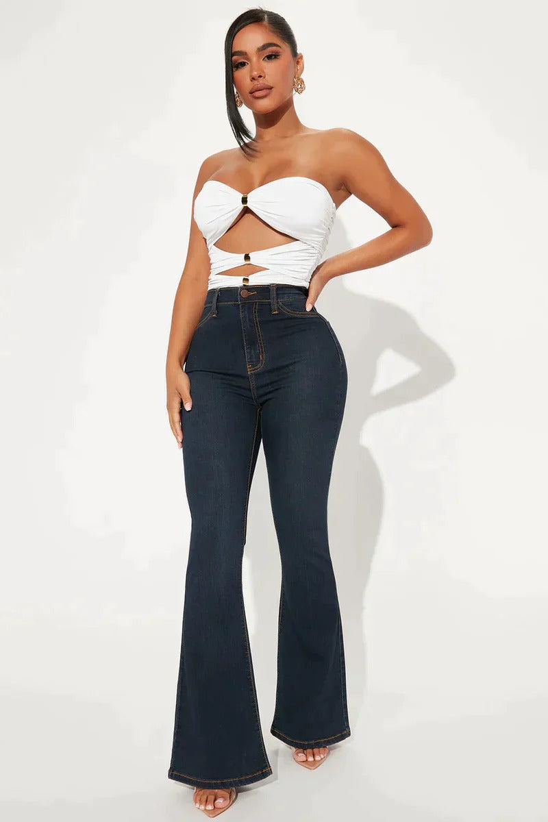 High Waist Booty Lifting Flared Jeans
