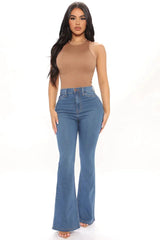 High Waist Booty Lifting Flared Jeans
