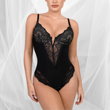 Lace Deep-V Neck Bodysuit